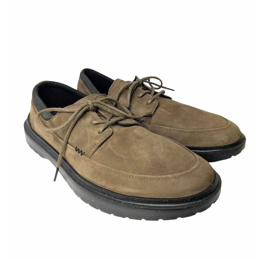 Sperry Topsider Cabo II olive brown leather oxford lace up shoe mens 11.5